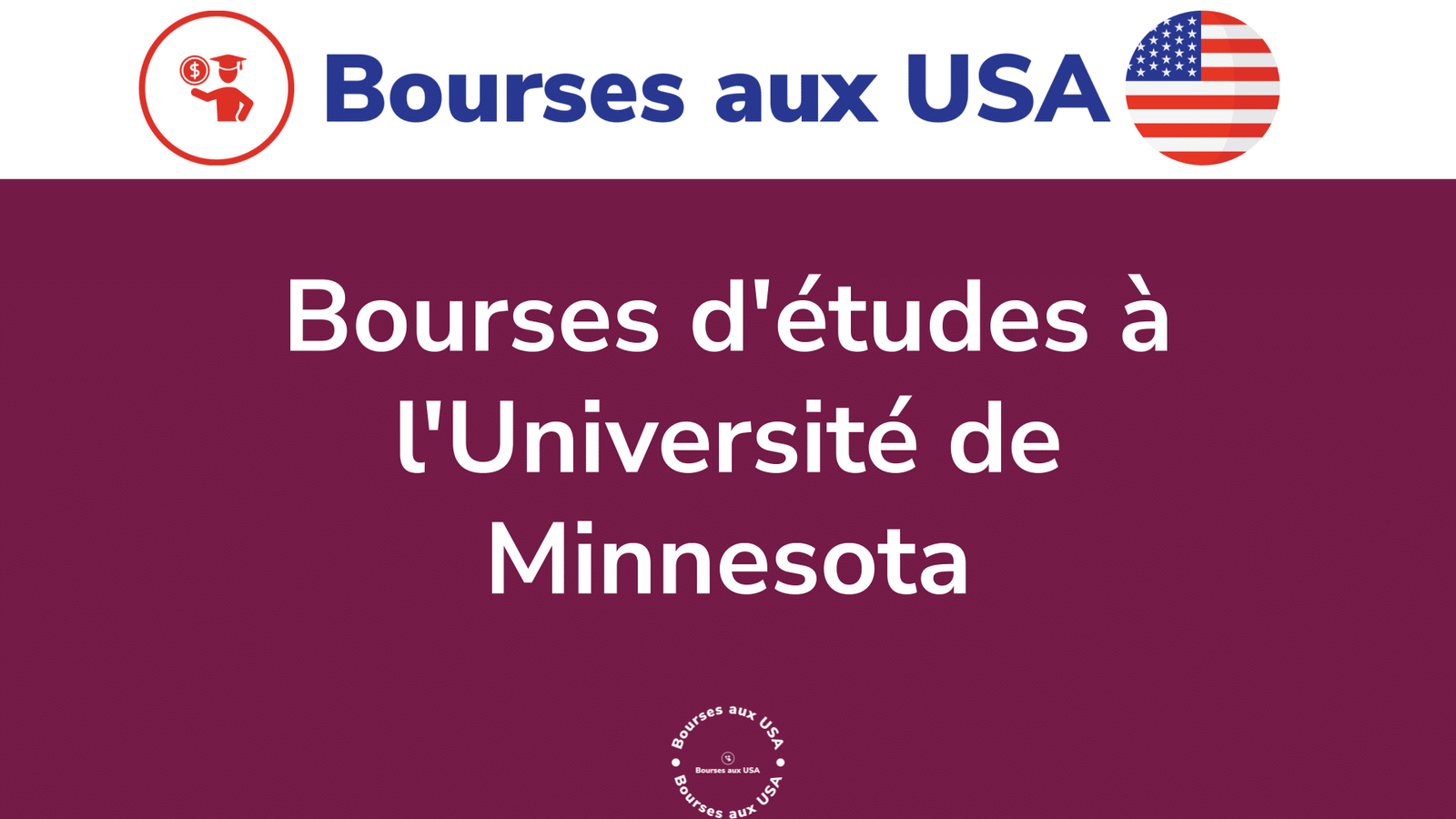 bourses d'études Université de Minnesota